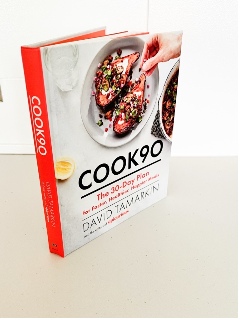 NWT Cook90 Cookbook David Tamarkin Epicurious 30 Day Meal Plan Healthy Cooking